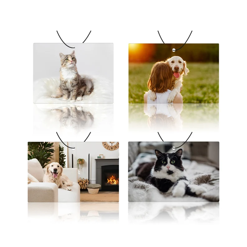 Custom Pet Air Fresheners Pet Picture Printed Air Freshener